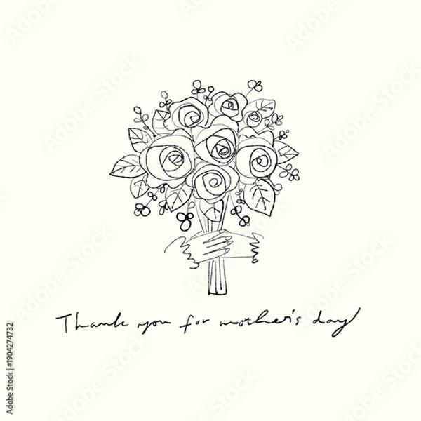 Obraz 22022305 母の日 イラスト

