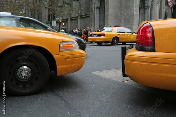 Fototapeta yellow cab