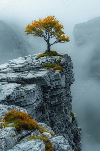 Obraz tree in the fog