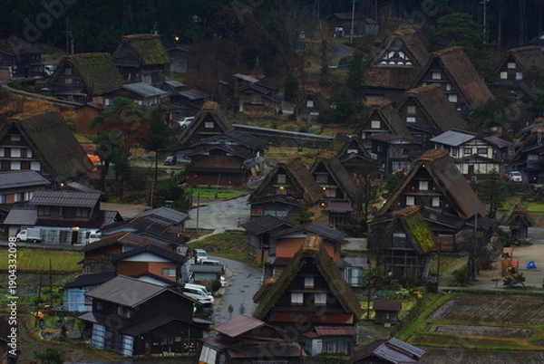 Obraz 白川郷の風景