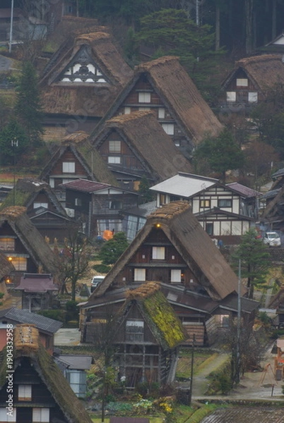 Obraz 白川郷の風景