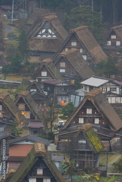 Obraz 白川郷の風景