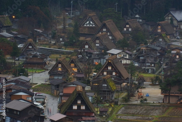 Obraz 白川郷の風景