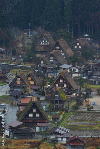 Obraz 白川郷の風景