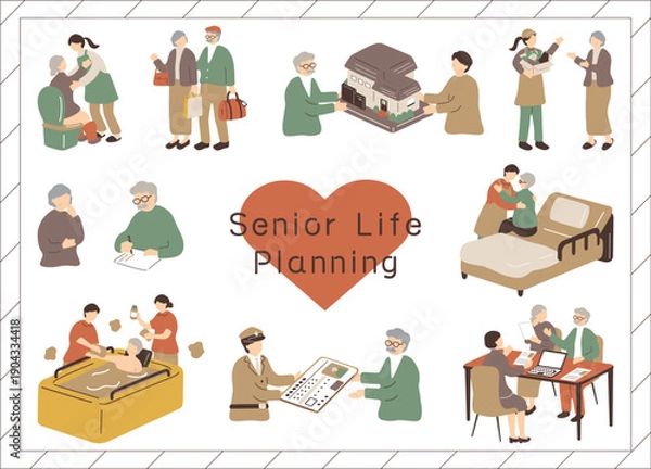 Obraz 高齢者の暮らしとライフプラン