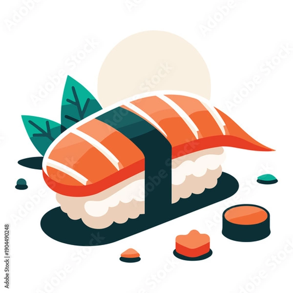 Obraz Nigiri Sushi Vector Design
