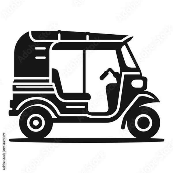 Obraz  Tuk Tuk Vehicle Vector Design