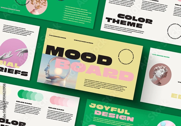 Obraz Playful Mood Board Presentation Template