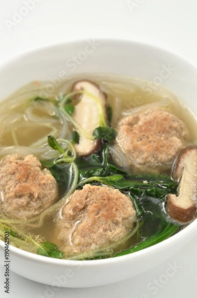 Fototapeta 肉団子と春雨スープ