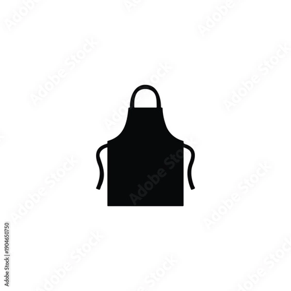 Obraz Apron silhouette vector flat illustration design.