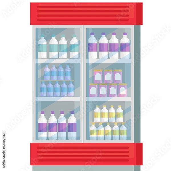 Obraz Supermarket Fridge Icon