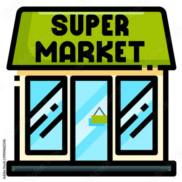 Obraz Supermarket Store Icon