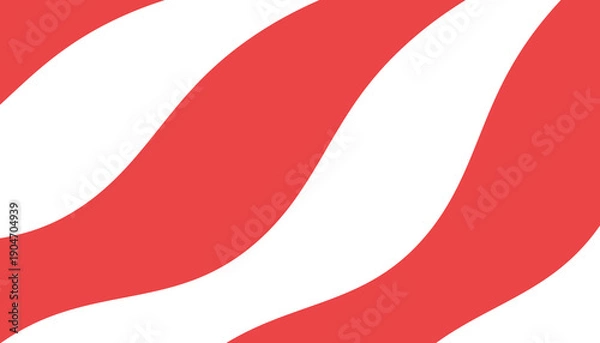 Fototapeta Red Wave Curve Elements 