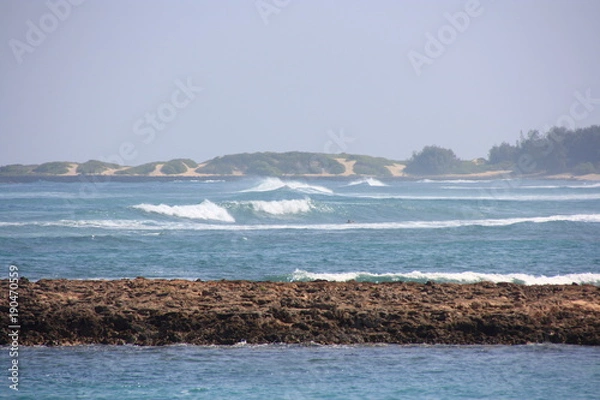 Fototapeta Turtle Bay is located between Protection Point and Kuilima Point on the North Shore of the island of O'ahu in the U.S. state of Hawaii
