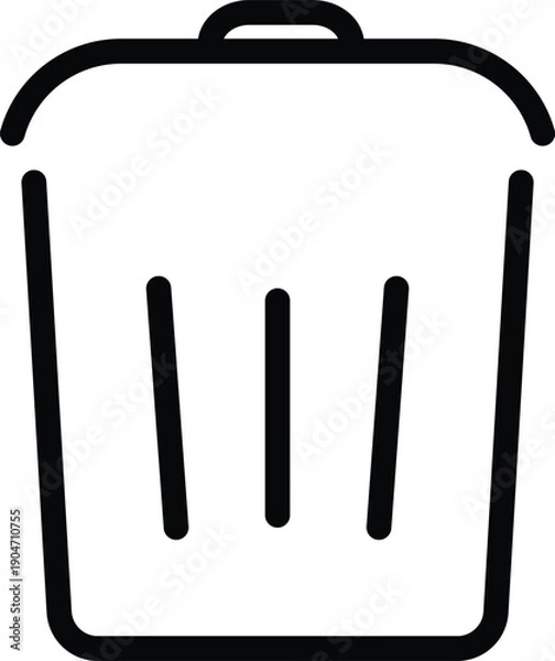 Obraz Clean empty trash can for waste