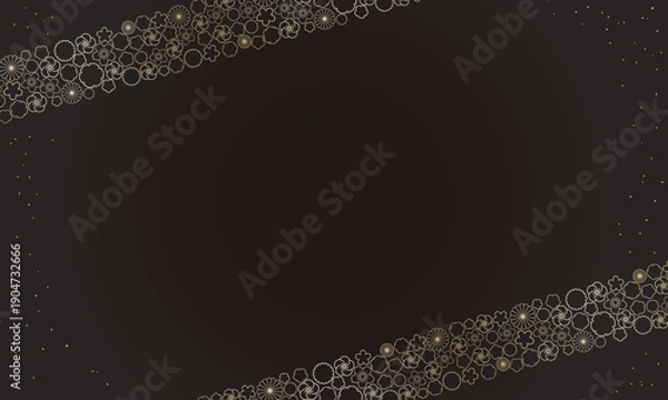 Obraz 黒色の和風背景素材