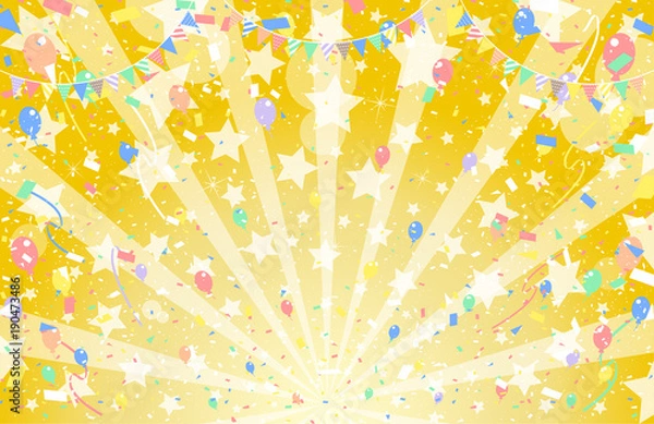 Obraz スター　紙吹雪　ガーランド　バルーン