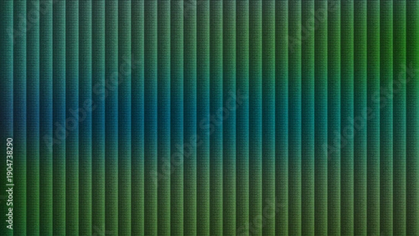 Obraz Vertical Ribbed Texture With Green and Blue Gradient
