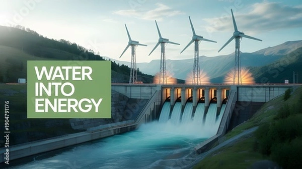 Fototapeta wind power station