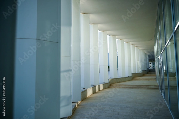 Obraz long corridor in a hotel