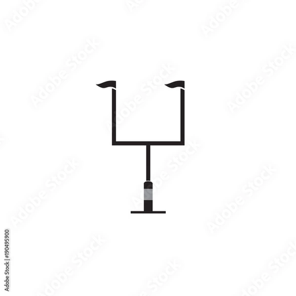 Obraz American football goal post vector icon