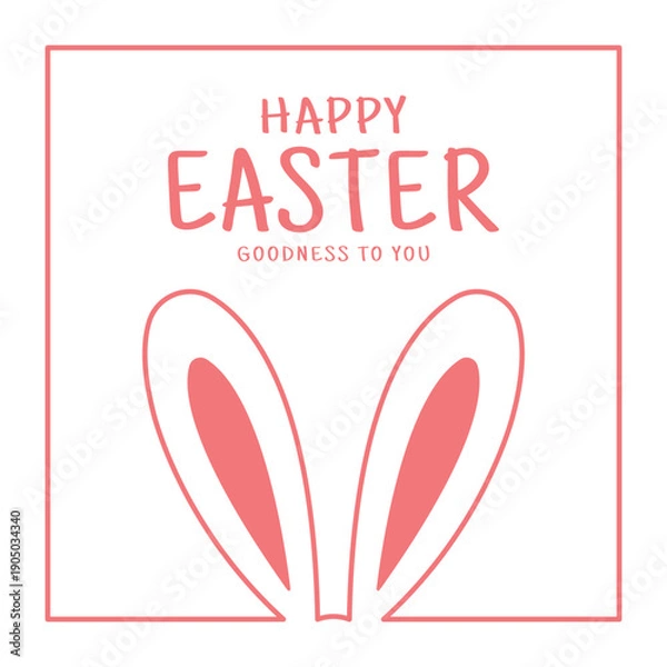 Obraz Vector Happy Easter Day Design Background