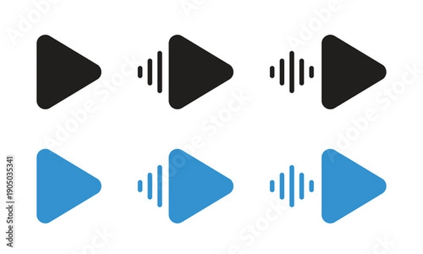 Obraz Vector Music Player Icon Set