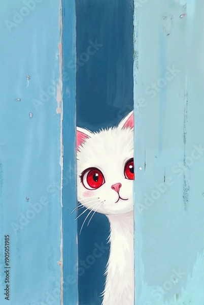 Obraz cat in a window