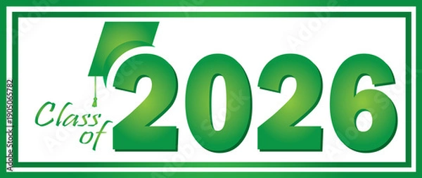 Obraz Graduation 2026 green