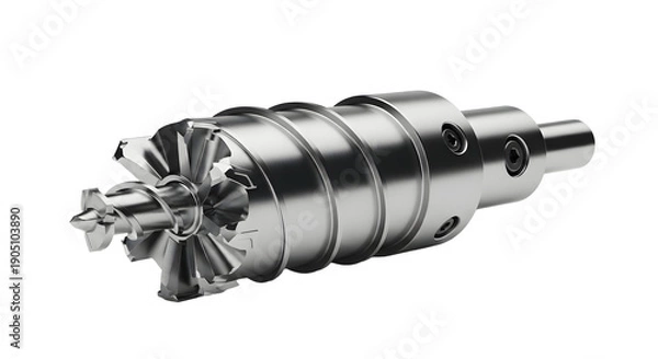 Obraz Metal Reamer Tool on Black Background