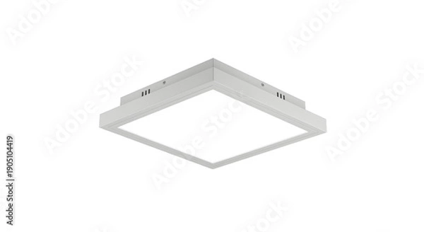 Obraz Modern Square LED Panel Light on Black