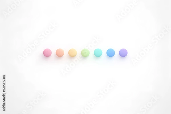 Obraz pills on white background