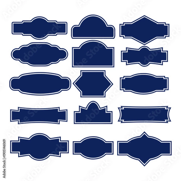 Fototapeta Decorative Frames Labels Vector Set