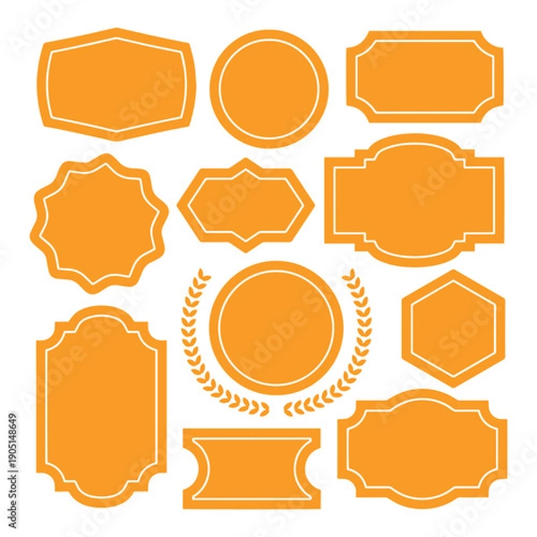Fototapeta Vector Badges Emblems And Insignias Set