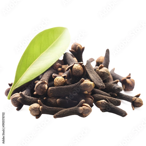 Obraz cloves on white background