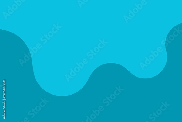 Obraz Vibrant teal abstract background with wavy lines