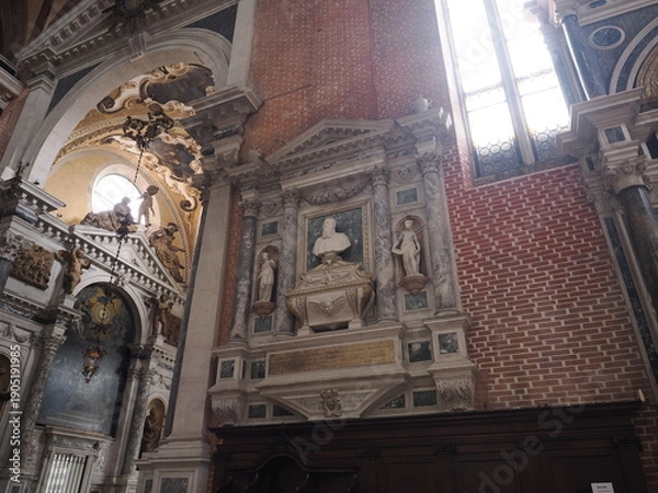 Obraz イタリア　世界遺産ヴェネツィア　サンティ・ジョヴァンニ・エ・パオロ聖堂