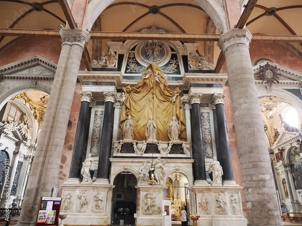 Obraz イタリア　世界遺産ヴェネツィア　サンティ・ジョヴァンニ・エ・パオロ聖堂