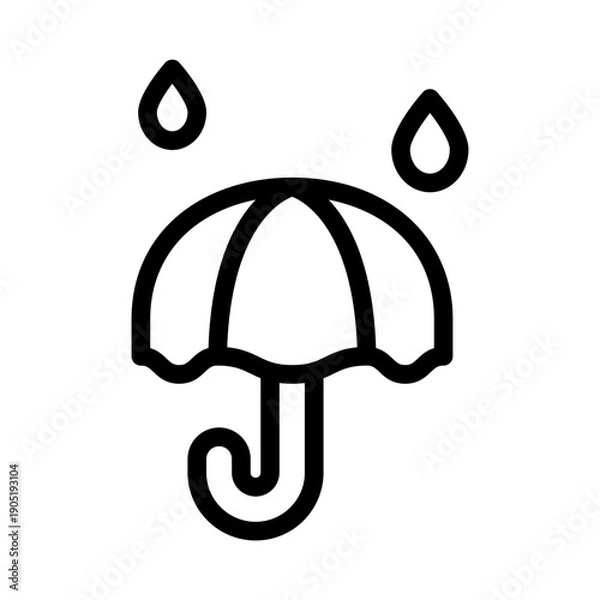 Obraz Water Umbrella Icon