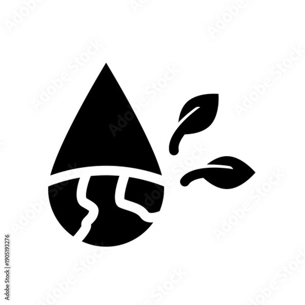 Obraz Earthy Water Icon