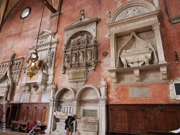 Obraz イタリア　世界遺産ヴェネツィア　サンティ・ジョヴァンニ・エ・パオロ聖堂