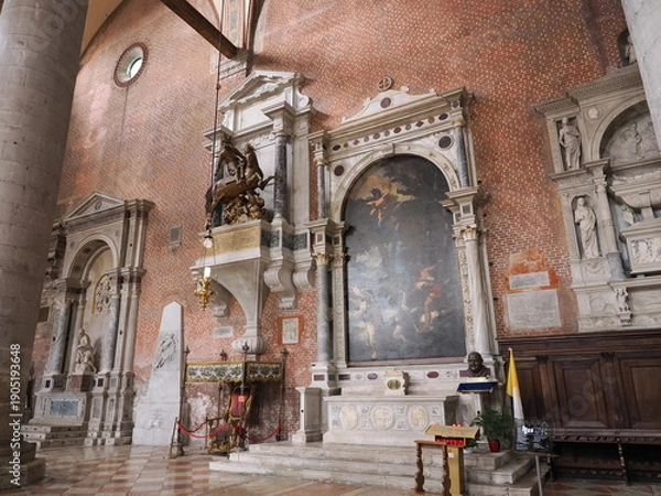 Obraz イタリア　世界遺産ヴェネツィア　サンティ・ジョヴァンニ・エ・パオロ聖堂