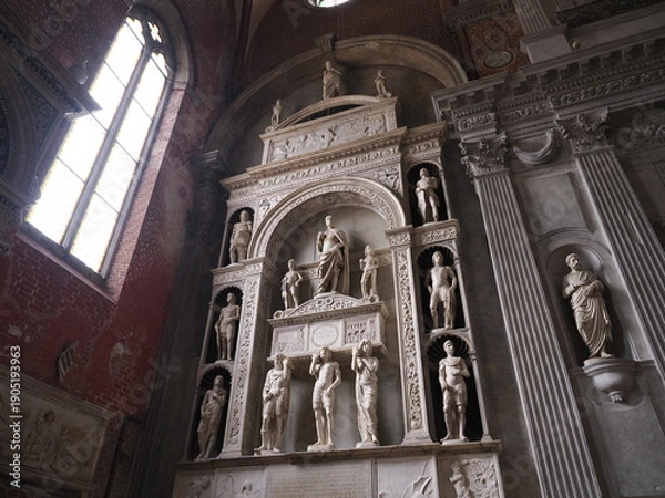 Obraz イタリア　世界遺産ヴェネツィア　サンティ・ジョヴァンニ・エ・パオロ聖堂