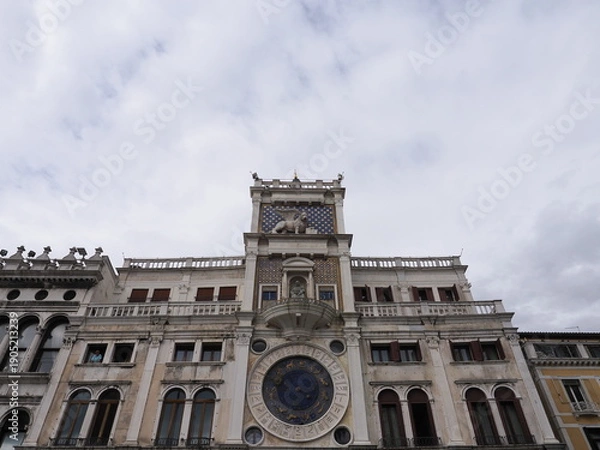 Obraz イタリア　世界遺産ヴェネツィア　サンマルコ時計塔