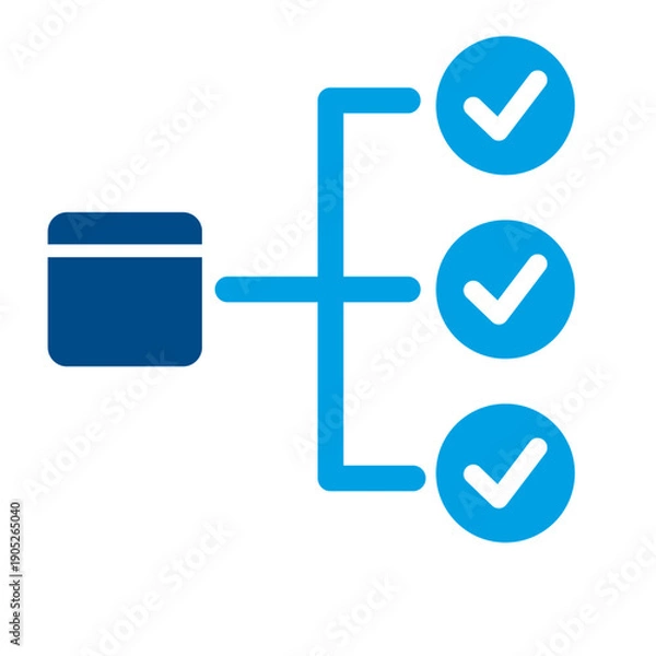 Fototapeta Task Management and Checklist Options Icon