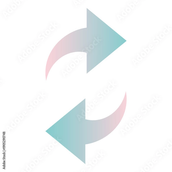 Obraz 更新、循環の表現に使えるくるくるグラデーション矢印