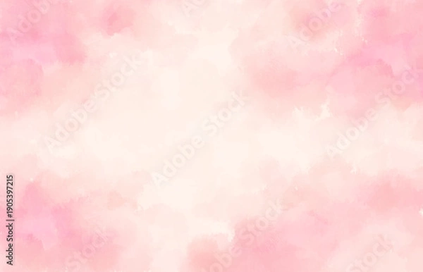Obraz ピンクの水彩にじみ背景