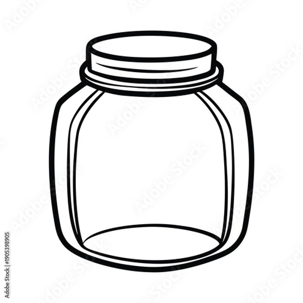 Obraz glass jar