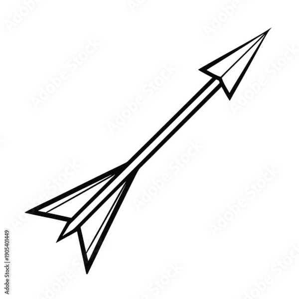 Obraz pointy dart stroke