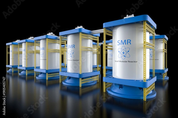 Obraz Smr or small modular nuclear reactors power plant